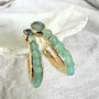 Eclipse Hoops Aqua Chalcedony, thumbnail 2 of 10