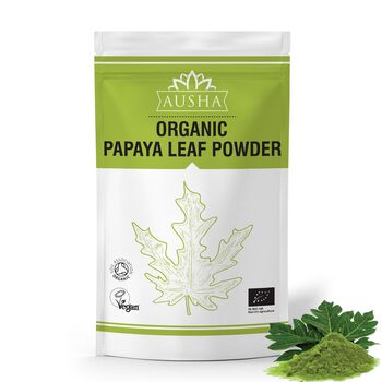 Organic Papaya Leaf Powder 100g For Wellness, 2 of 12