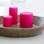Neon Scalloped Pillar Candle, thumbnail 2 of 4