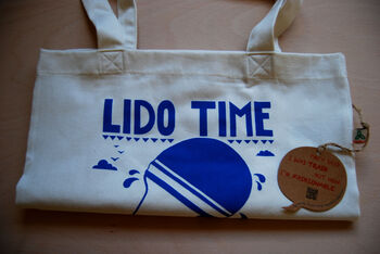 Lido Time Swimming Tote Bag, 3 of 3