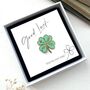 Four Leaf Clover Lucky Enamel Pin, thumbnail 4 of 12