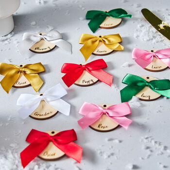 Personalised Mini Bow Place Setting, 3 of 9
