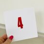 4th Handmade Birthday Card, thumbnail 1 of 3