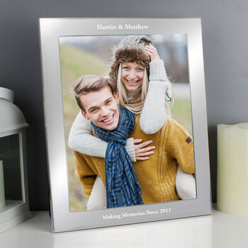 Personalised Message 8x10 Silver Photo Frame, 2 of 9