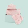 Personalised Pink Fleece Onesie And Comforter Gift Set, thumbnail 2 of 4