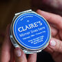 Personalised Blue Plaque Compact Mirror, thumbnail 1 of 3