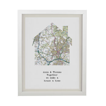 Housewarming Gifts Personalised House Location Print, 9 of 9