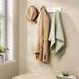 Wall Mounted Coat Rack With Double Metal Hooks, thumbnail 2 of 10