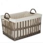 Lined Wicker Home Storage Basket, thumbnail 4 of 4