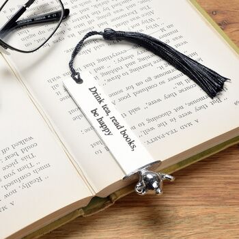 Personalised Engraved Pewter Teapot Bookmark, 4 of 9