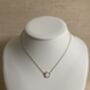 Five Leaf White Single Clover Necklace, thumbnail 3 of 5