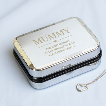 Personalised Box And Sterling Silver Heart Necklace, 3 of 10