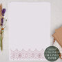 A4 Letter Writing Paper With Pink Rabbit Border, thumbnail 1 of 4