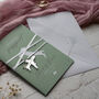 Sage Green Passport Invitation With Acrylic Plane Charms For Destination Wedding, thumbnail 3 of 10