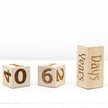 Wooden Baby Age Blocks, 6 of 8