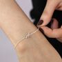 Sterling Silver Belcher Bracelet With Dinosaur Charm, thumbnail 1 of 3