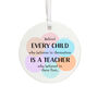 Personalised Thank You Teacher Porcelain Bauble Gift, thumbnail 4 of 4