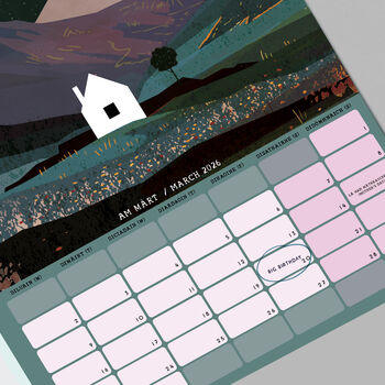 'Gaelic' 2026 Scottish Calendar, 4 of 9