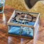 Personalised Velvet And Glass Jewellery Box, thumbnail 2 of 4