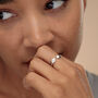 Rebel Open Ring, Sterling Silver Or Gold Plated, thumbnail 5 of 6