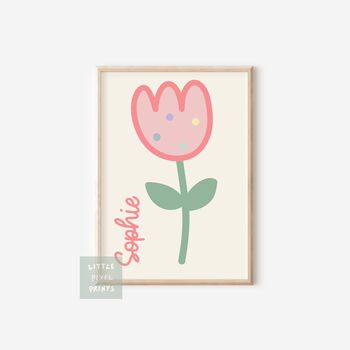 Girls Personalised Affirmation Wall Print Set, 4 of 8