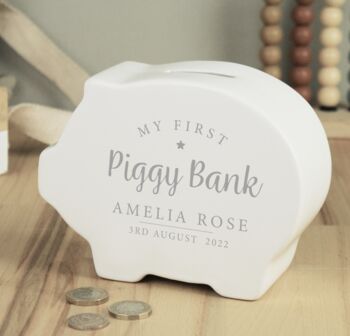 Personalised My First Piggy Bank, 4 of 4