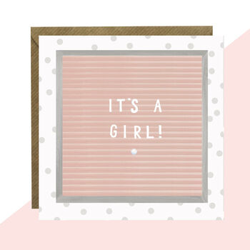'It's A…’ Message Board Card Girl Or Boy, 2 of 2