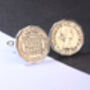 1966 60th Birthday Brass Coin Cufflinks, thumbnail 2 of 3