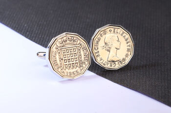 1966 60th Birthday Brass Coin Cufflinks, 2 of 3