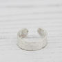 Sterling Silver Hammered Toe Ring, thumbnail 3 of 8