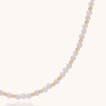 Jewel Bead Rainbow Moonstone Necklace, 3 of 8