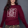 Only Here For The Mulled Wine Christmas Sweatshirt, thumbnail 6 of 6