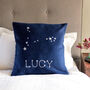 Star Sign Personalised Cushion Birthday Gift, thumbnail 3 of 8