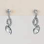 Colourful Crystal Dangle Stud Earrings, thumbnail 1 of 6