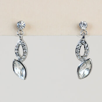 Colourful Crystal Dangle Stud Earrings, 2 of 6