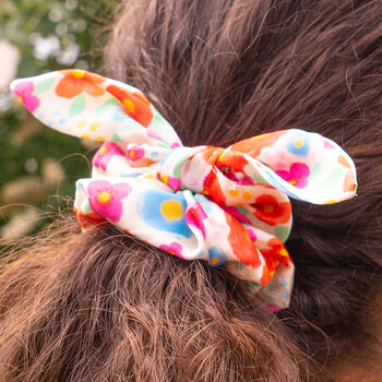 Floral Print Hair Scrunchie, 4 of 5