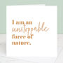 I Am Unstoppable Affirmation Print With Optional Frame, thumbnail 2 of 2