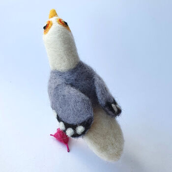 Needle Felted Seagull Decoration Standing Ornament, 5 of 10