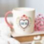 Mum Mug | Folk Heart Pattern, thumbnail 3 of 5