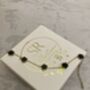 Valentina Black Clover Charm Bracelet, thumbnail 5 of 7