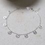 Sterling Silver Diamond Disc Bracelet, thumbnail 1 of 10