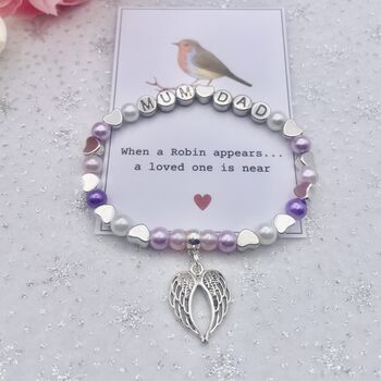 Personalised Memorial Bracelet In Loving Memory Remembrance Gift, 2 of 12