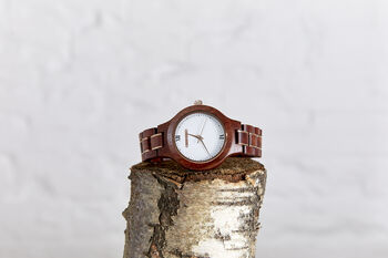 Womens Wristwatch Red Sandalwood Watch, Giftable Accessories, 5 of 5