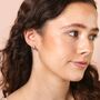 Stainless Steel Mini Teardrop Stud Earrings, thumbnail 3 of 5