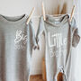 Sibling Big Sister, Little Brother Tops, Sleepsuits, thumbnail 9 of 12