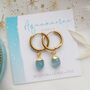 Aquamarine March Birthstone Earrings, thumbnail 2 of 10