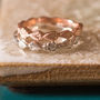 Delicate 'Tudor Rose' Victorian Wedding Ring, thumbnail 3 of 7