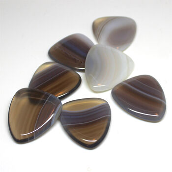 Gray Agate Guitar Pick / Plectrum In A Gift Box, 5 of 7
