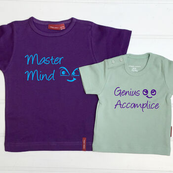 Personalised Master Duo T Shirt Set, 2 of 10