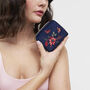 Navy Floral Velvet Purse Small, thumbnail 2 of 7
